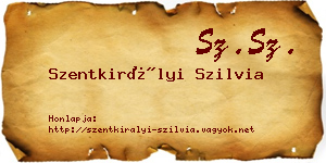 Szentkirályi Szilvia névjegykártya